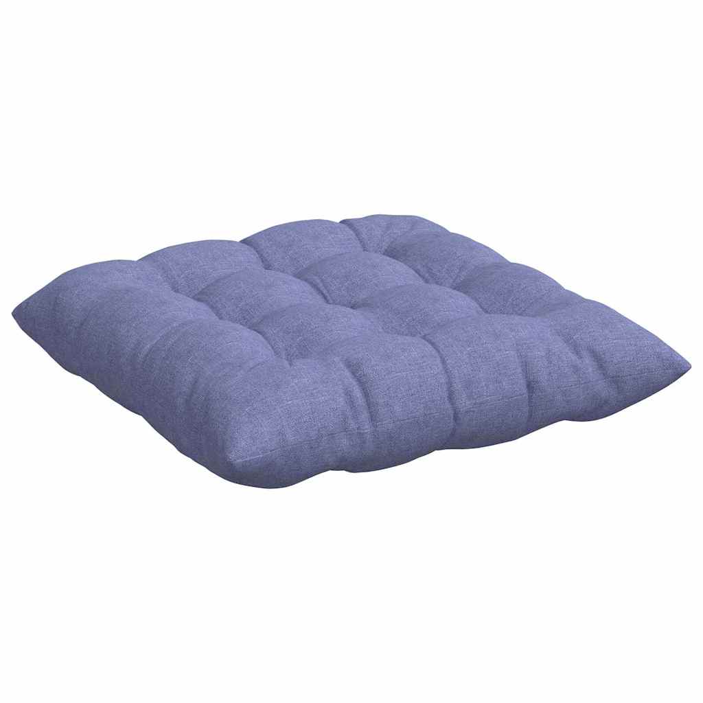 Cuscini per Seduta 4 pcs Blu jeans 40 x 40 x 6 cm Tessuto