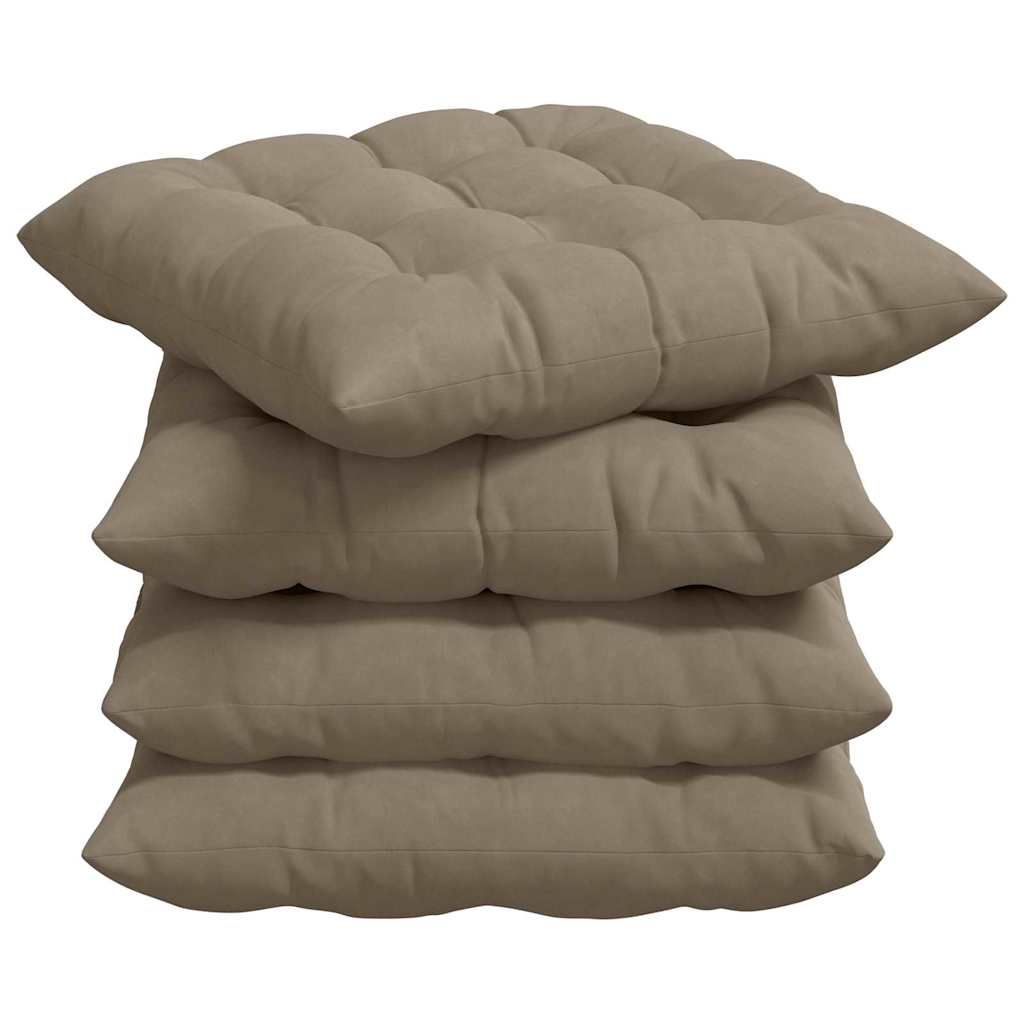Cuscini per Seduta 4 pcs Talpa 40 x 40 x 6 cm Microfibra | homemem39