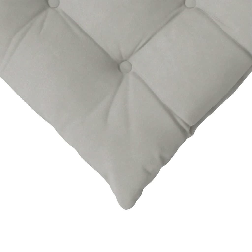 Cuscini per Seduta 4 pcs Grigio chiaro 40 x 40 x 6 cm | homemem39