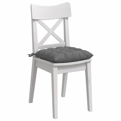 Cuscini per Seduta 4 pcs Grigio scuro 40 x 40 x 6 cm Microfibra | homemem39
