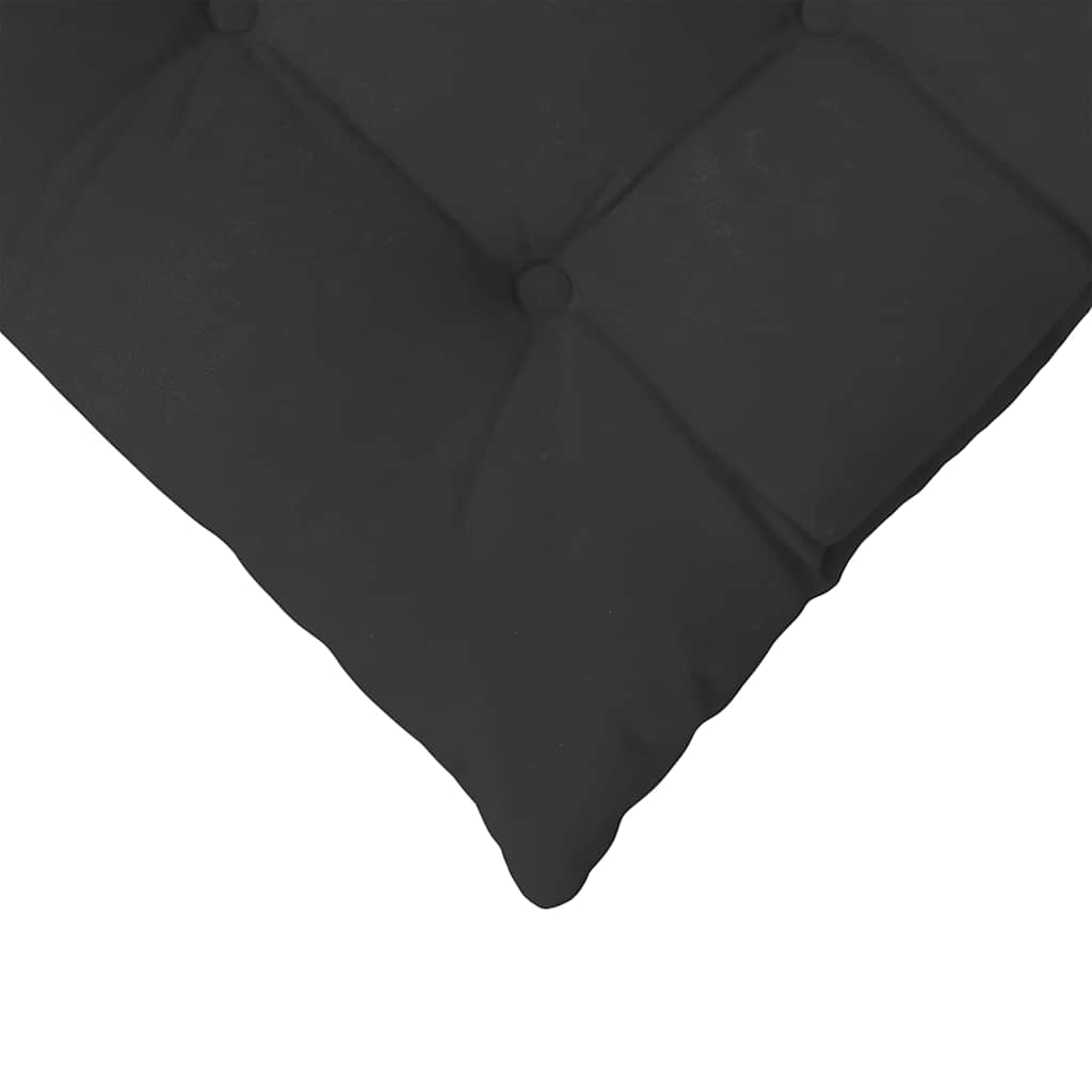 Cuscini per Seduta 4 pcs Nero 40 x 40 x 6 cm Microfibra | homemem39