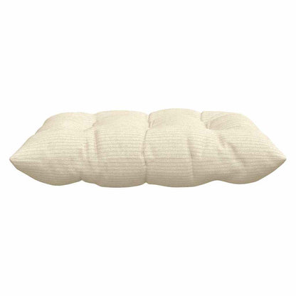 Cuscini per Seduta 4 pcs Crema 40 x 40 x 6 cm Tessuto in Cords