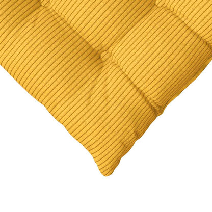 Cuscini per Seduta 4 pcs Giallo Chiaro 40 x 40 x 6 cm | homemem39