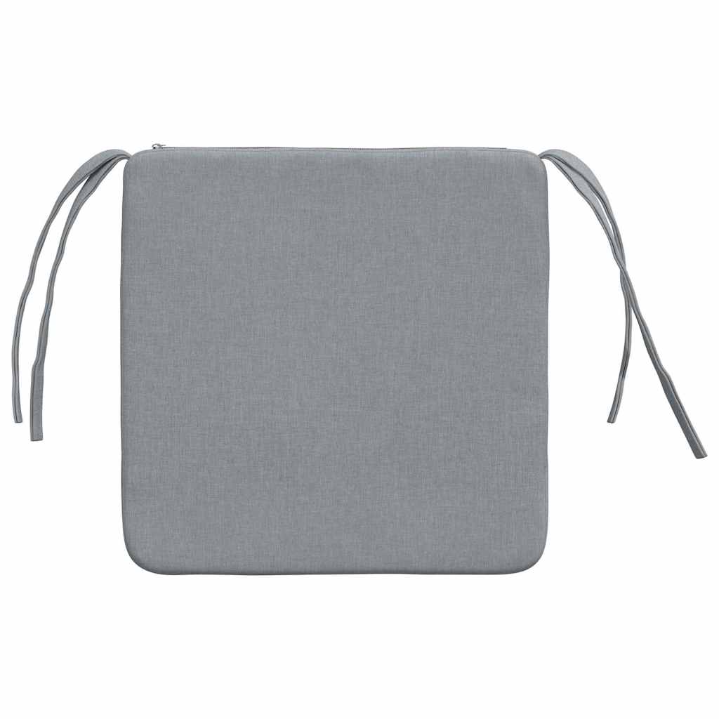 Cuscini per Seduta 4 pcs Grigio chiaro 40 x 40 x 3 cm Tessuto | homemem39