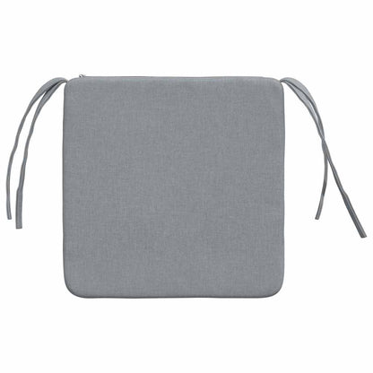 Cuscini per Seduta 4 pcs Grigio chiaro 40 x 40 x 3 cm Tessuto | homemem39