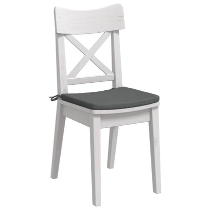Cuscini per Seduta 4 pcs Grigio scuro 40 x 40 x 3 cm Tessuto