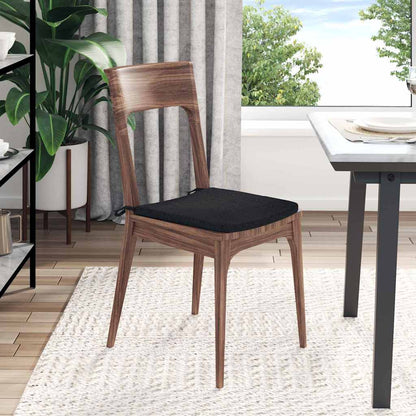 Cuscini per Seduta 4 pcs Nero 40 x 40 x 3 cm Tessuto | homemem39