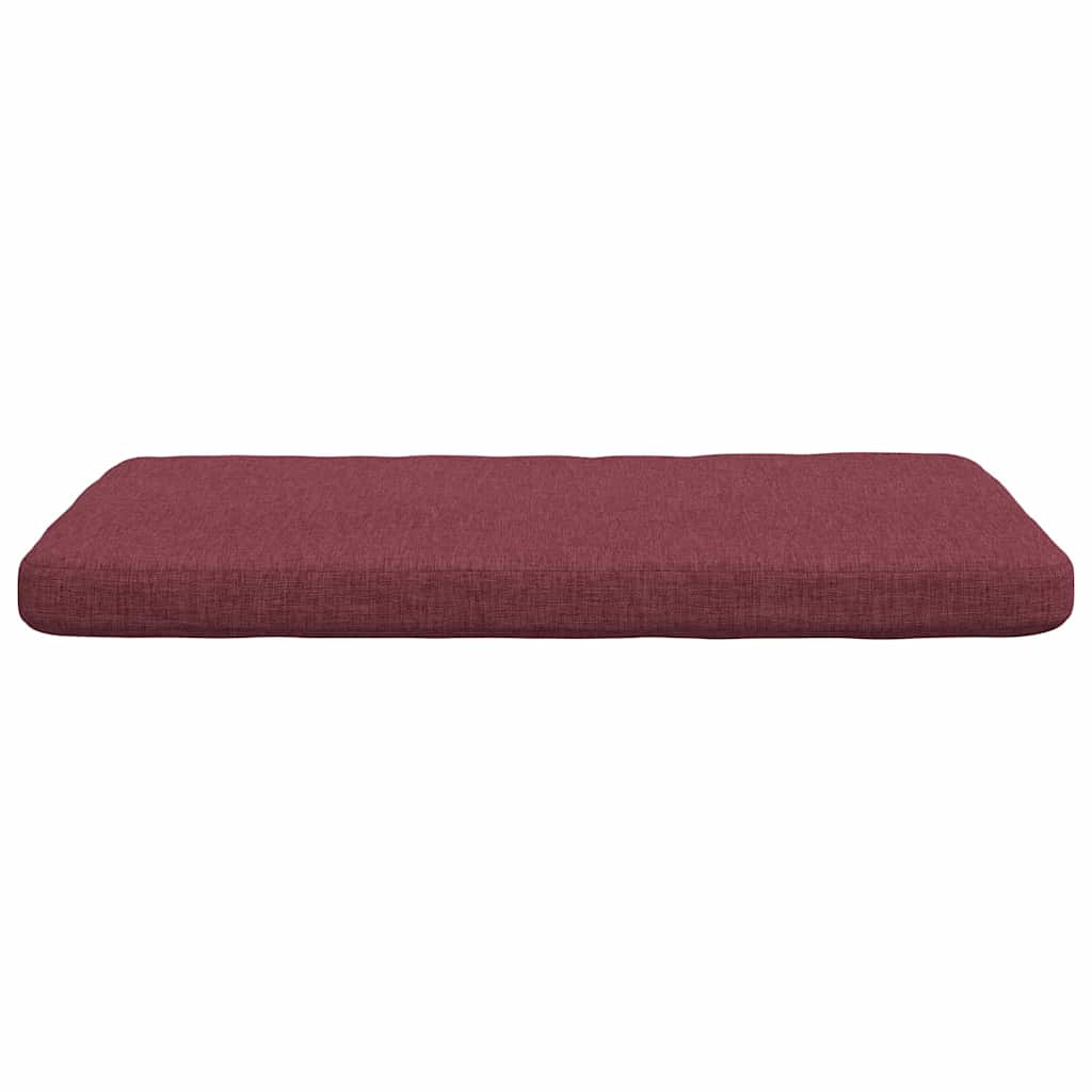 Cuscini per Seduta 4 pcs Rosso Vino 40 x 40 x 3 cm Tessuto | homemem39