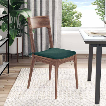 Cuscini per Seduta 4 pcs Verde Scuro 40 x 40 x 3 cm Tessuto | homemem39
