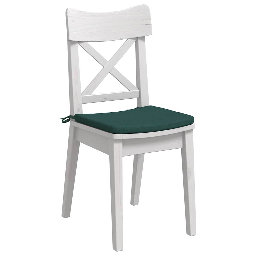 Cuscini per Seduta 4 pcs Verde Scuro 40 x 40 x 3 cm Tessuto | homemem39