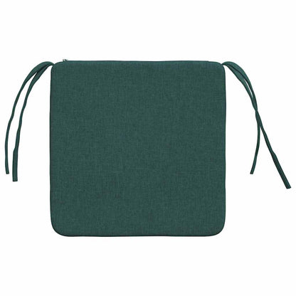 Cuscini per Seduta 4 pcs Verde Scuro 40 x 40 x 3 cm Tessuto | homemem39