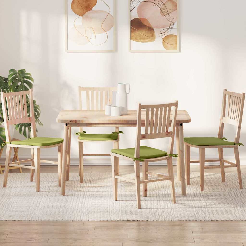 Cuscini per Seduta 4 pcs Verde chiaro 40 x 40 x 3 cm Tessuto | homemem39