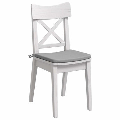 Cuscini per Seduta 4 pcs Grigio Nuvola 40 x 40 x 3 cm Tessuto