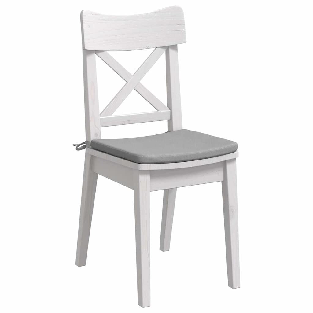 Cuscini per Seduta 4 pcs Grigio Nuvola 40 x 40 x 3 cm Tessuto