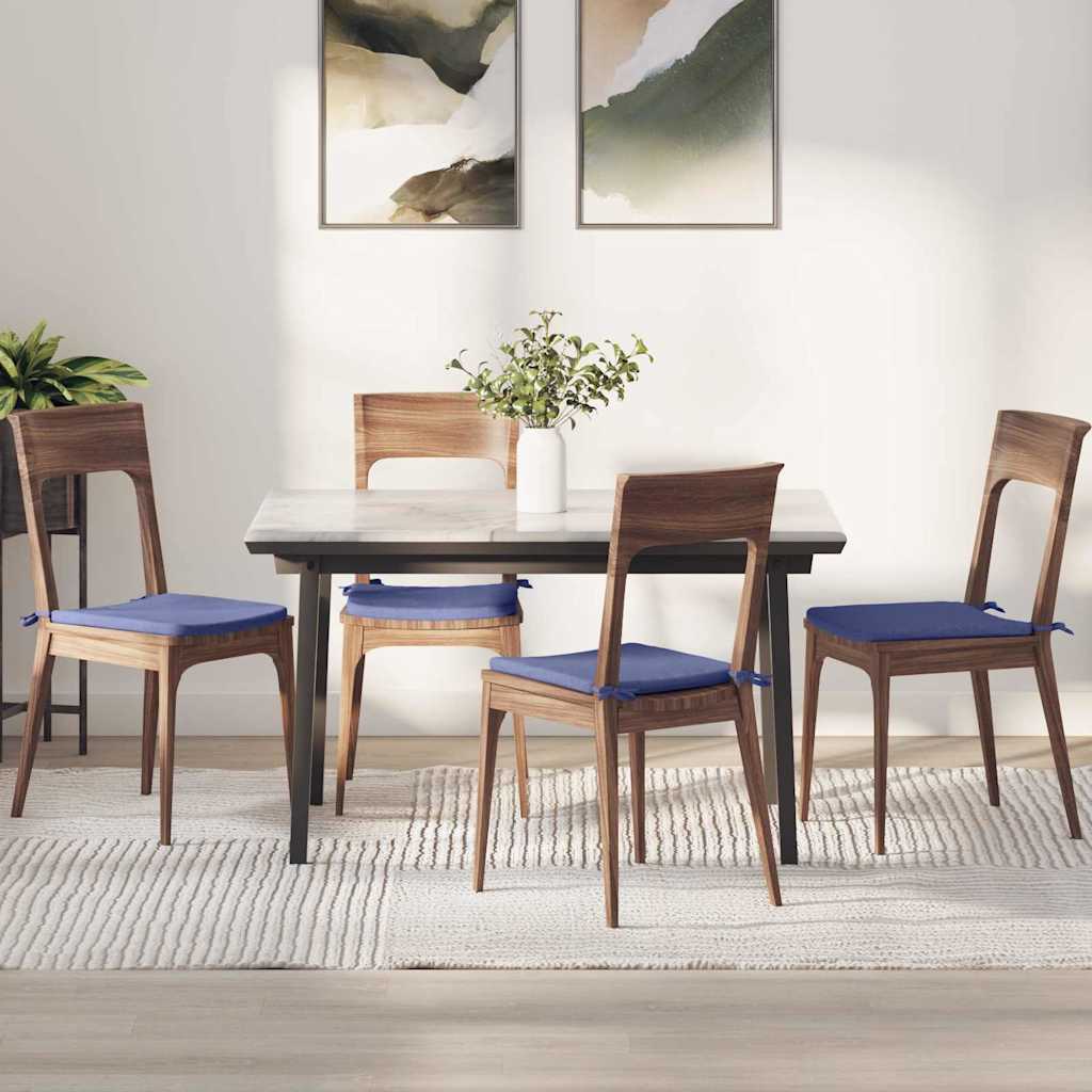 Cuscini per Seduta 4 pcs Blu jeans 40 x 40 x 3 cm Tessuto