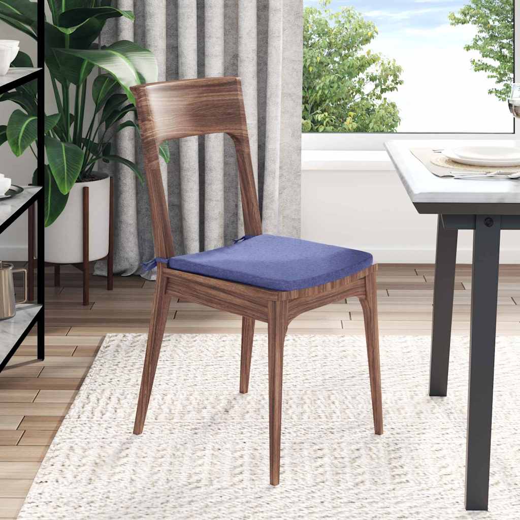 Cuscini per Seduta 4 pcs Blu jeans 40 x 40 x 3 cm Tessuto