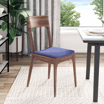 Cuscini per Seduta 4 pcs Blu jeans 40 x 40 x 3 cm Tessuto