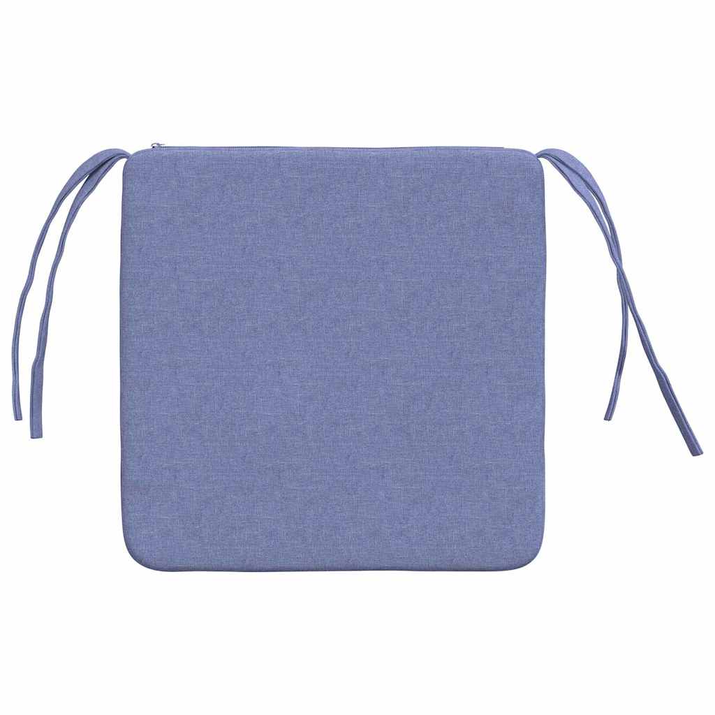 Cuscini per Seduta 4 pcs Blu jeans 40 x 40 x 3 cm Tessuto