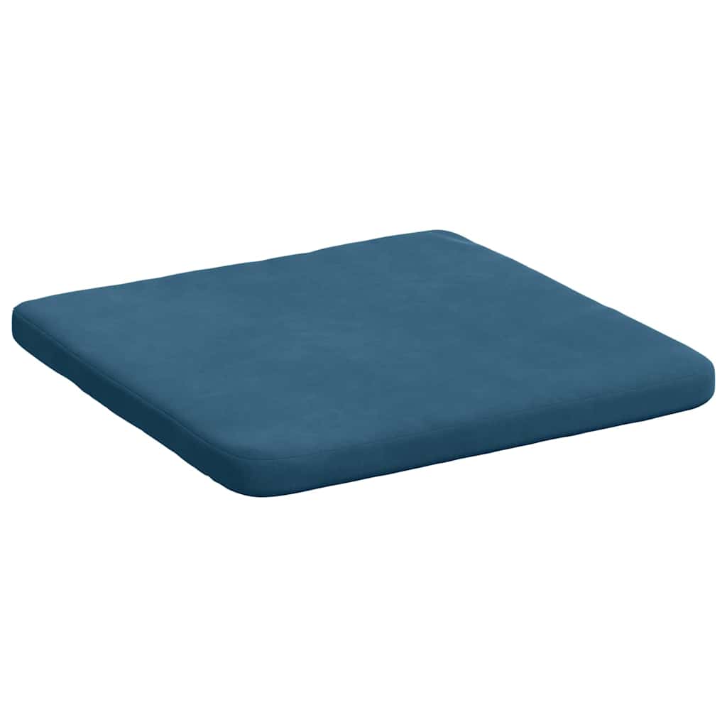 Cuscini per Seduta 4 pcs Blu 40 x 40 x 3 cm Velluto