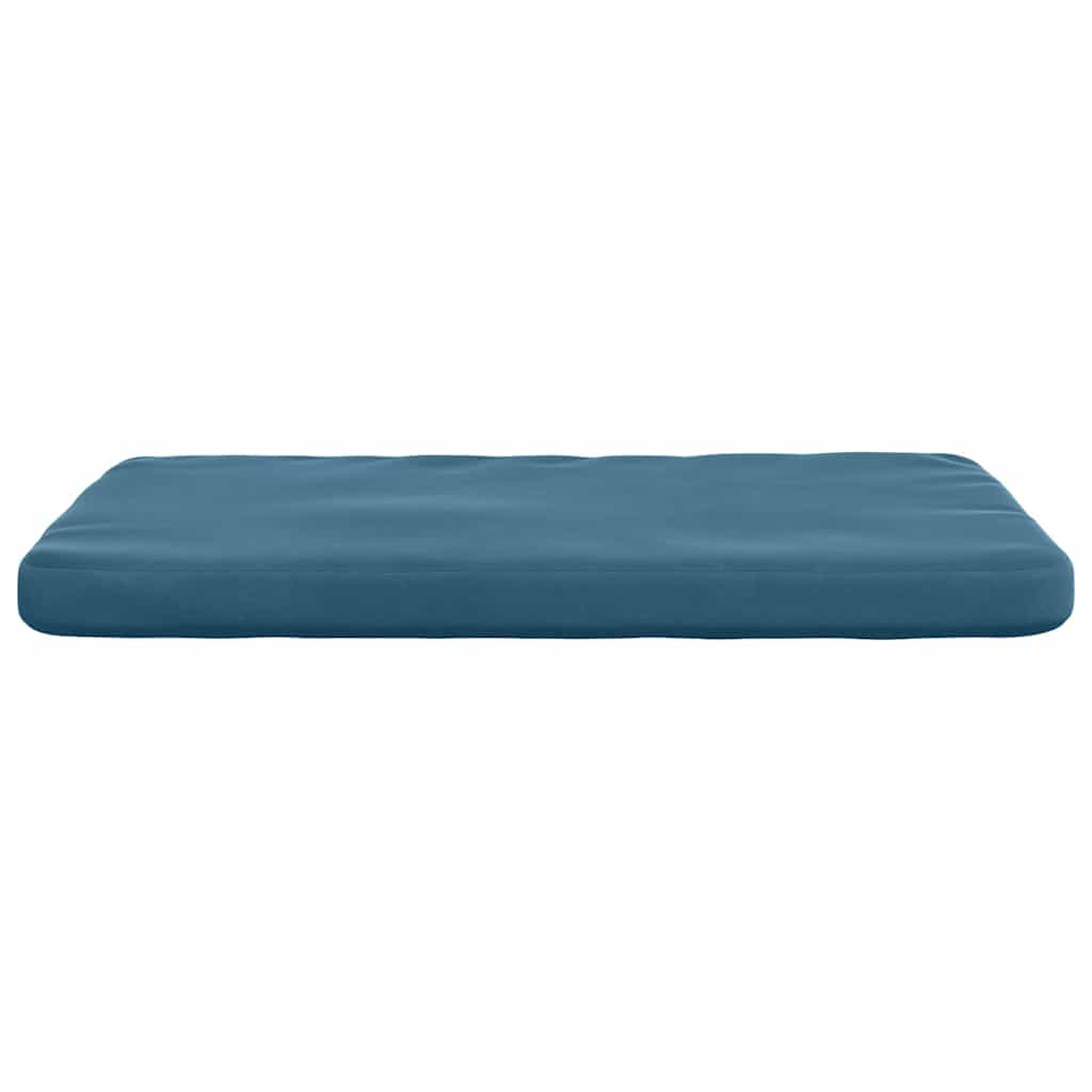 Cuscini per Seduta 4 pcs Blu 40 x 40 x 3 cm Velluto