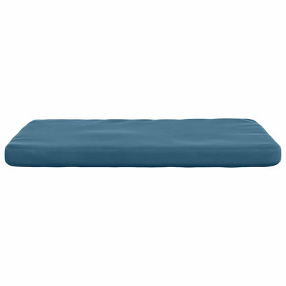 Cuscini per Seduta 4 pcs Blu 40 x 40 x 3 cm Velluto