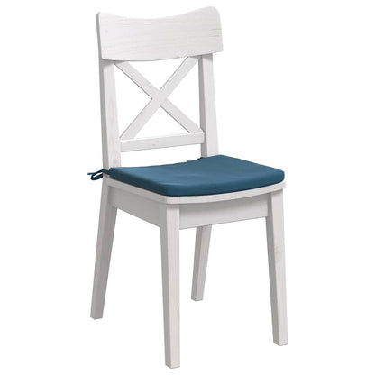 Cuscini per Seduta 4 pcs Blu 40 x 40 x 3 cm Velluto