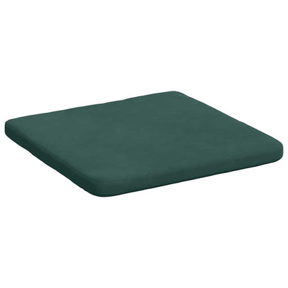 Cuscini per Seduta 4 pcs Verde Scuro 40 x 40 x 3 cm Velluto | homemem39