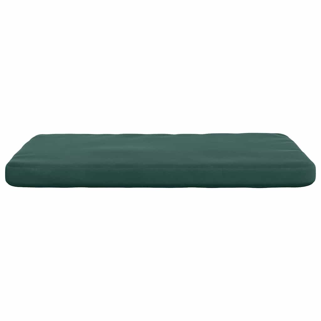 Cuscini per Seduta 4 pcs Verde Scuro 40 x 40 x 3 cm Velluto
