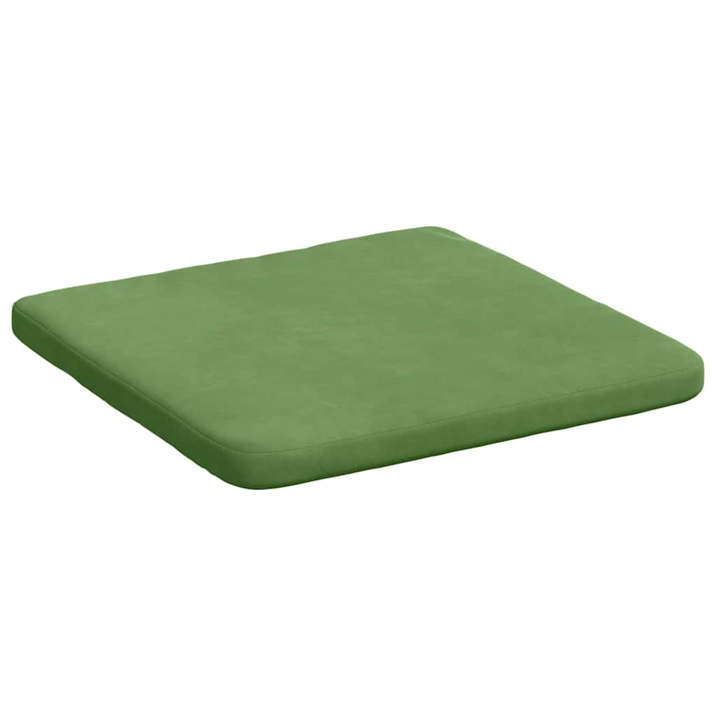 Cuscini per Seduta 4 pcs Verde chiaro 40 x 40 x 3 cm Velluto