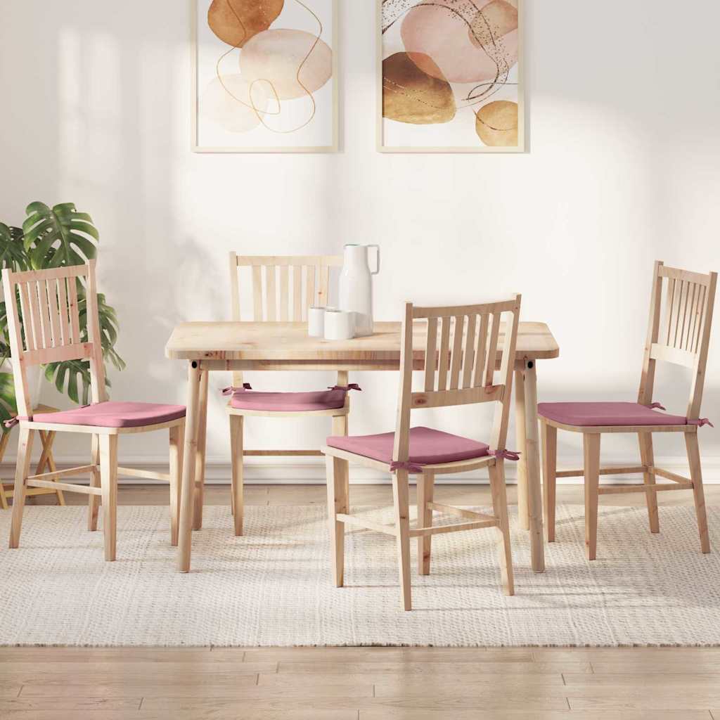 Cuscini per Seduta 4 pcs Rosa 40 x 40 x 3 cm Velluto