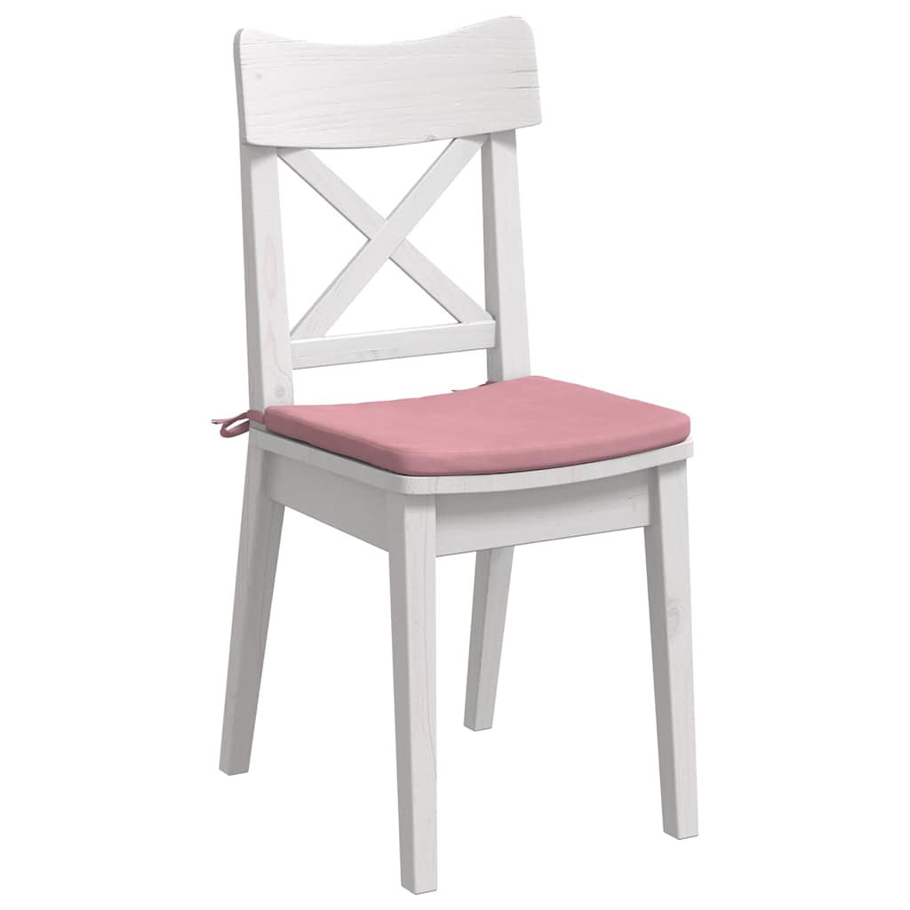 Cuscini per Seduta 4 pcs Rosa 40 x 40 x 3 cm Velluto