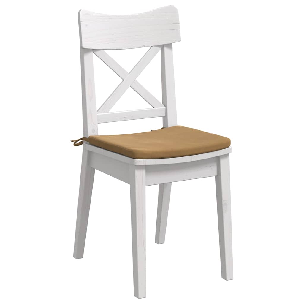 Cuscini per Seduta 4 pcs Marrone 40 x 40 x 3 cm Velluto