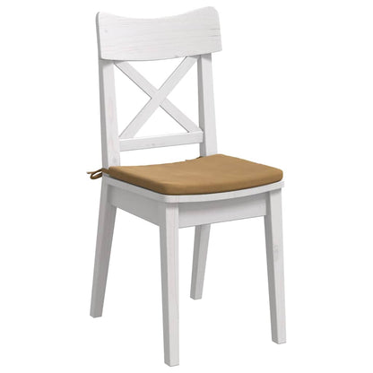 Cuscini per Seduta 4 pcs Marrone 40 x 40 x 3 cm Velluto