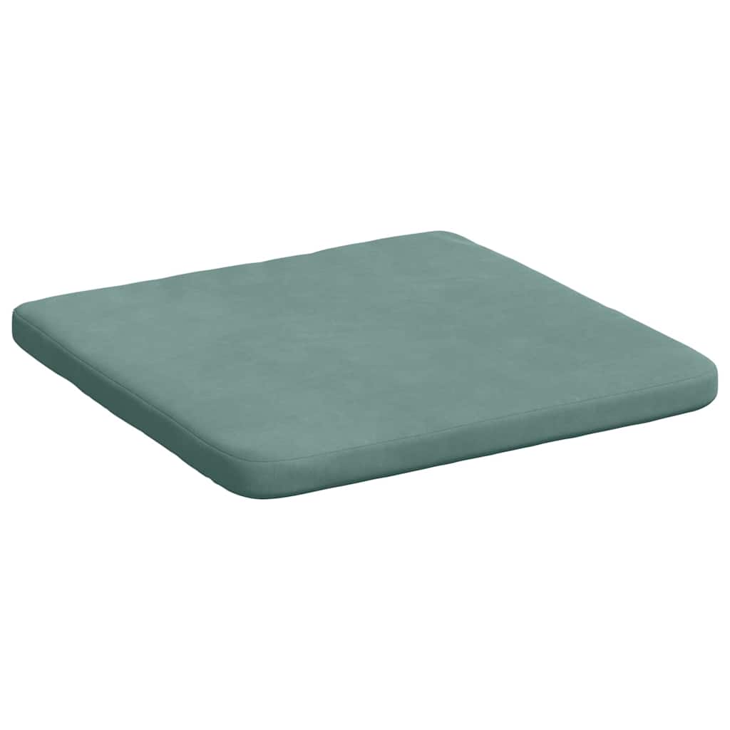 Cuscini per Seduta 4 pcs Verde Mare 40 x 40 x 3 cm Velluto