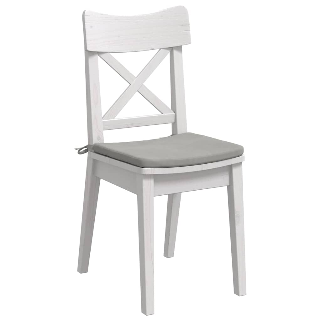 Cuscini per Seduta 4 pcs Grigio chiaro 40 x 40 x 3 cm | homemem39