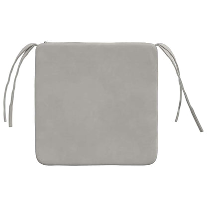 Cuscini per Seduta 4 pcs Grigio chiaro 40 x 40 x 3 cm | homemem39