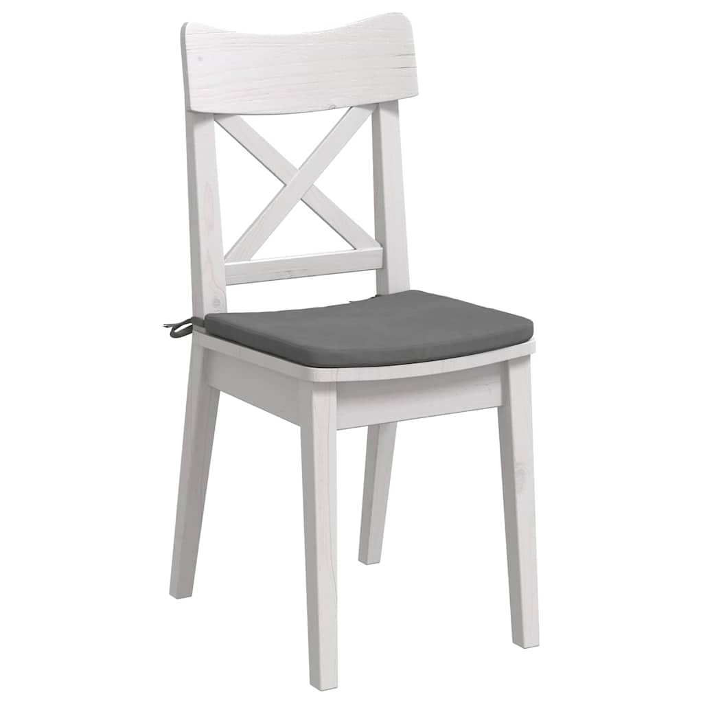 Cuscini per Seduta 4 pcs Grigio scuro 40 x 40 x 3 cm | homemem39