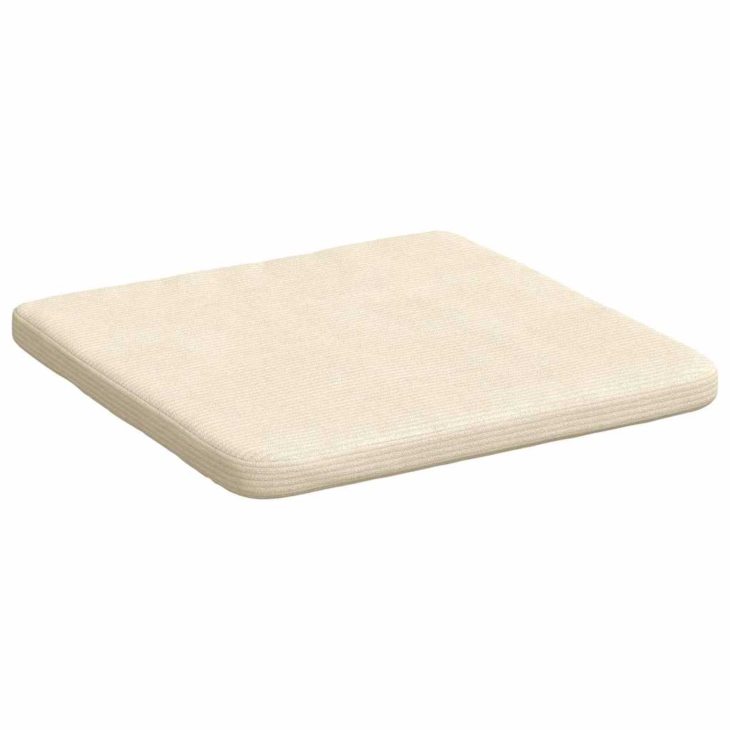 Cuscini per Seduta 4 pcs Crema 40 x 40 x 3 cm Tessuto in Cords | homemem39