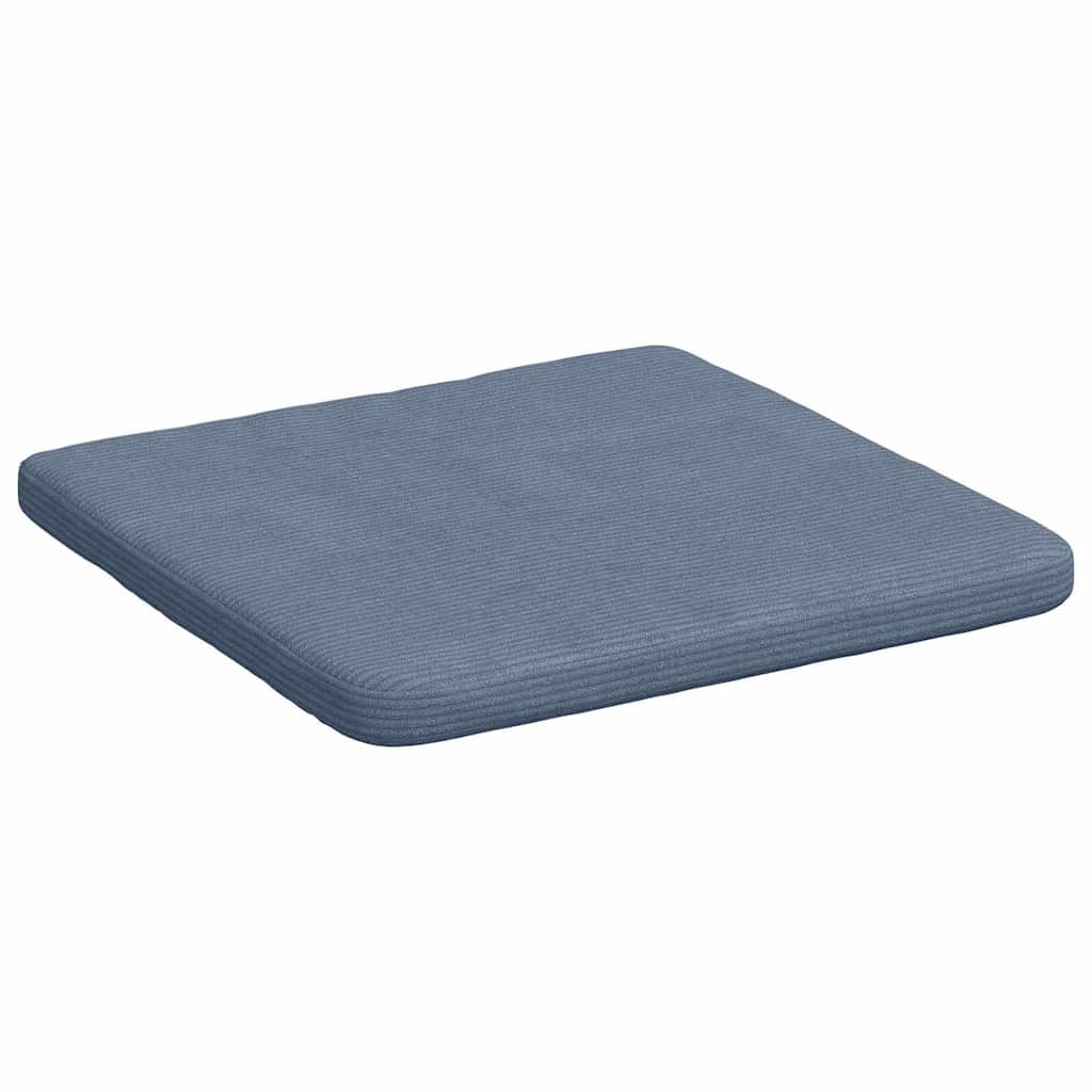 Cuscini per Seduta 4 pcs Blu 40 x 40 x 3 cm Tessuto in Cords | homemem39