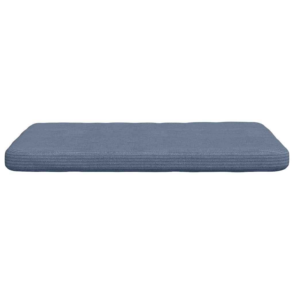 Cuscini per Seduta 4 pcs Blu 40 x 40 x 3 cm Tessuto in Cords | homemem39