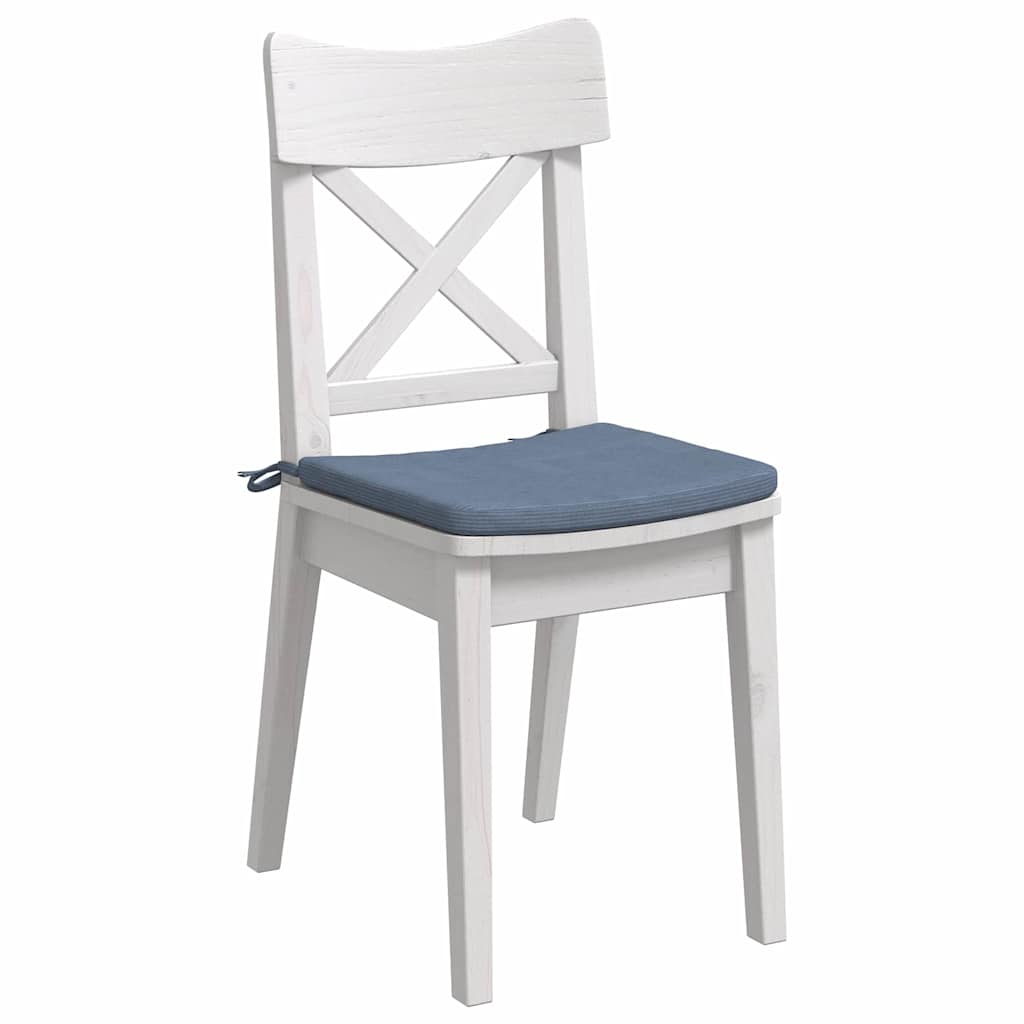 Cuscini per Seduta 4 pcs Blu 40 x 40 x 3 cm Tessuto in Cords | homemem39