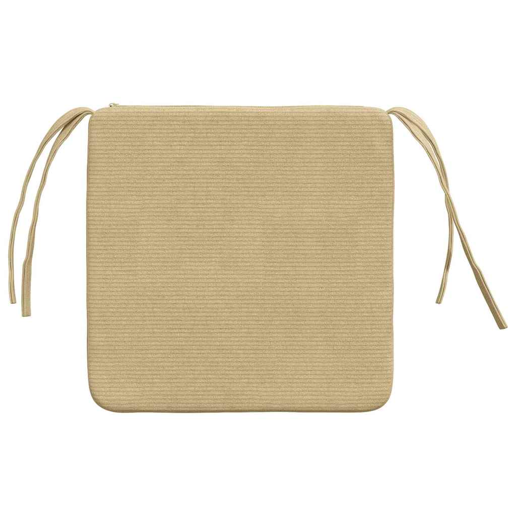 Cuscini per Seduta 4 pcs Grigio Verde 40 x 40 x 3 cm | homemem39