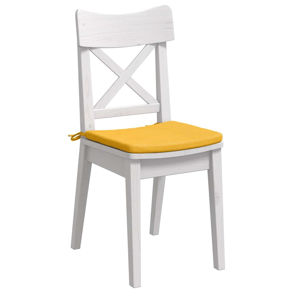 Cuscini per Seduta 4 pcs Giallo Chiaro 40 x 40 x 3 cm | homemem39
