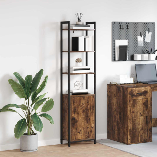 Armadio per Libri Rovere fumé 40 x 24 x 161 cm | homemem39