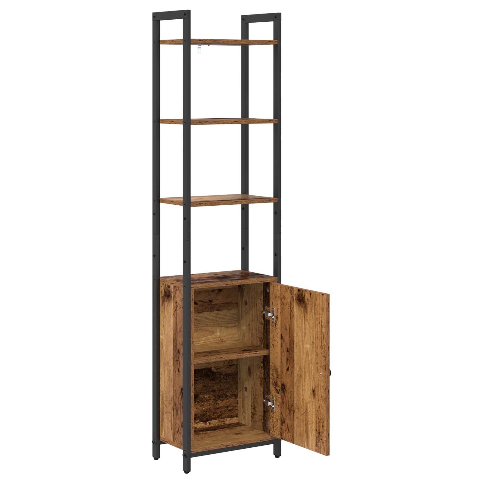 Armadio per Libri Legno vecchio 40 x 24 x 161 cm | homemem39