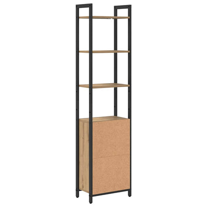 Armadio per Libri Rovere artigianale 40 x 24 x 161 cm