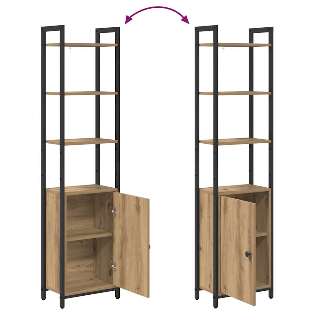 Armadio per Libri Rovere artigianale 40 x 24 x 161 cm