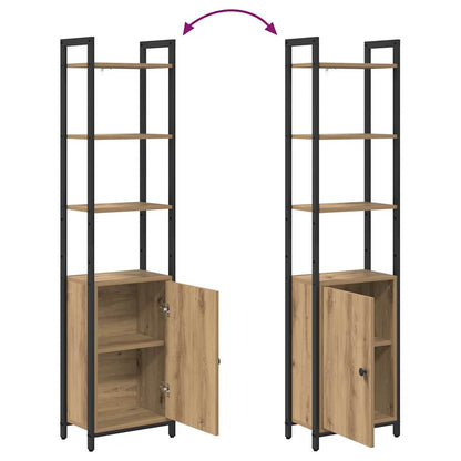Armadio per Libri Rovere artigianale 40 x 24 x 161 cm