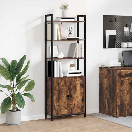 Armadio per Libri Rovere fumé 60 x 24 x 161 cm | homemem39