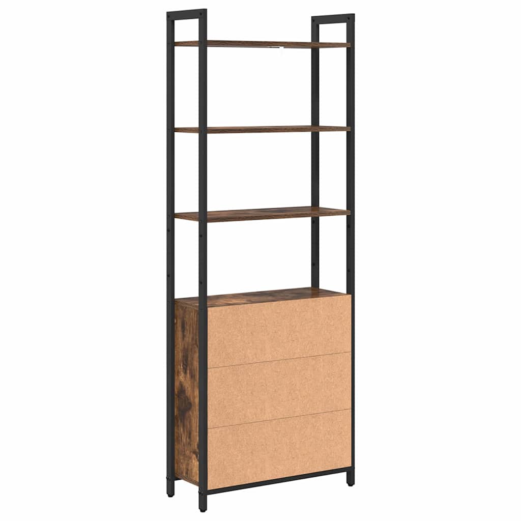 Armadio per Libri Rovere fumé 60 x 24 x 161 cm